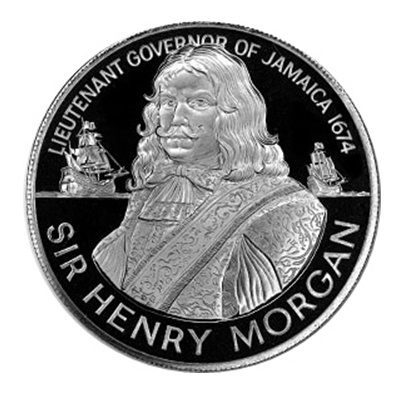 1974 Jamaica Silver Proof $10 - Sir Henry Morgan 1974 Jamaica Silver Proof $10 - Sir Henry Morgan